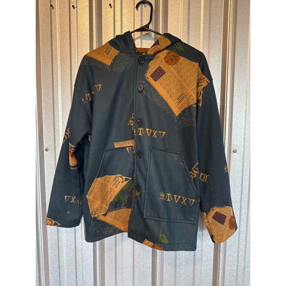 Avant Garde x Japanese Brands All Over Print Jacket Hooded Size Medium‎ - Picture 1 of 6
